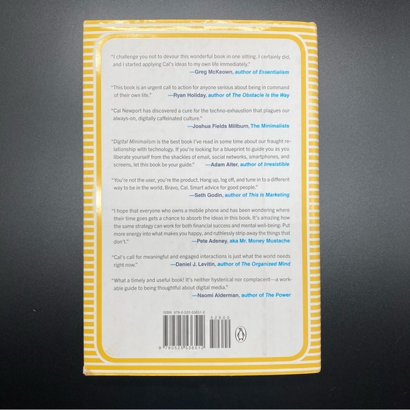 Digital Minimalism Choosing a Focused Life in a Noisy World Hardcover Book - Picture 12 of 16